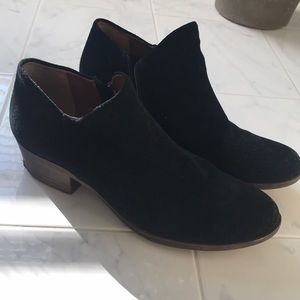 Lucky Brand Black Suede Booties